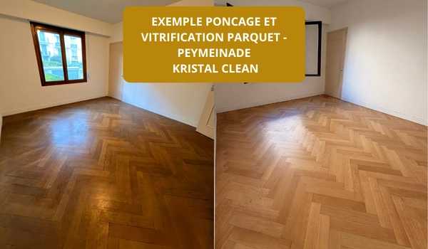 poncage et vitrification parquet PEYMEINADE